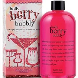 🆕 Philosophy HOLLY BERRY BUBBLY - Bubble Bath RARE Boxed Holiday Christmas